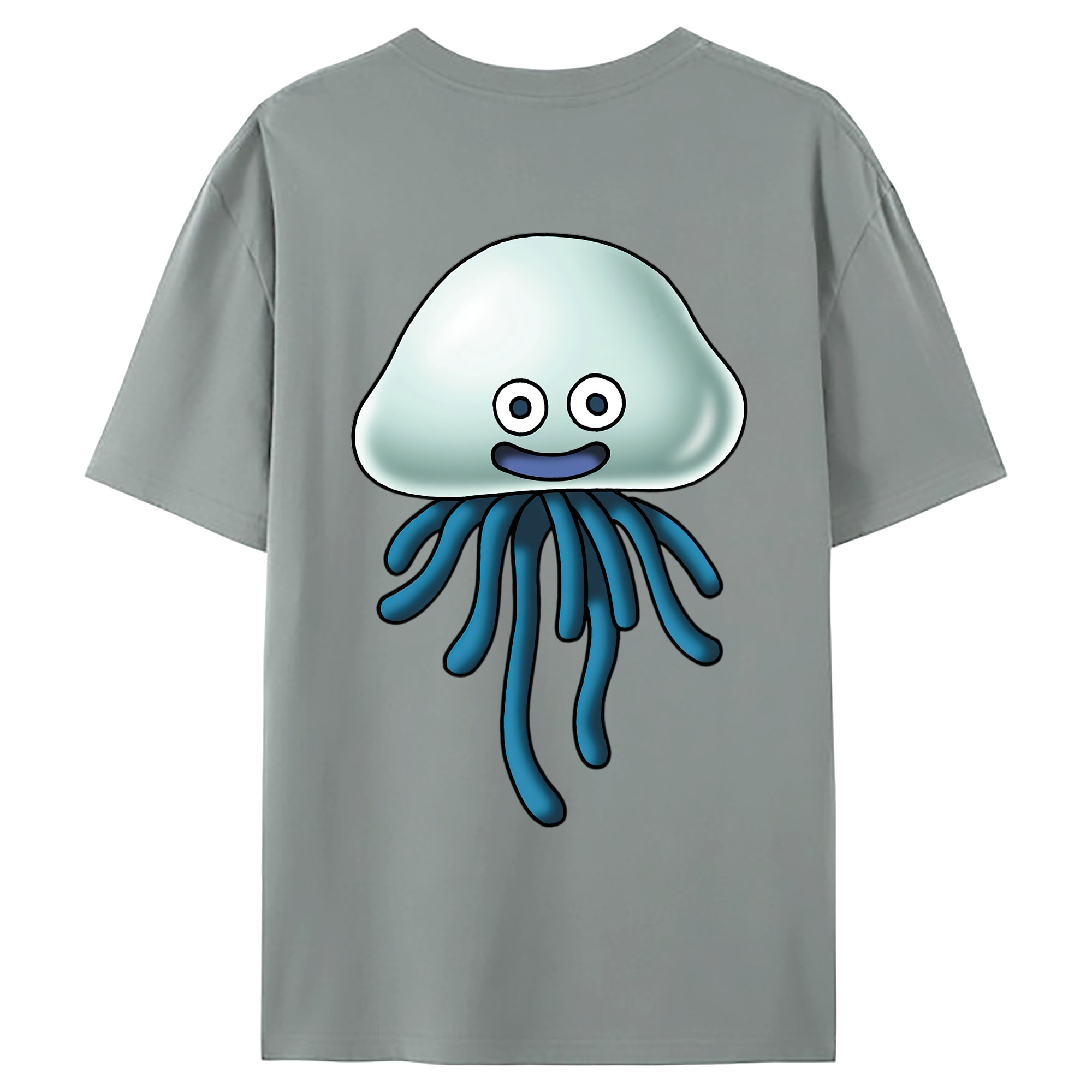 （画像用） ドラゴンクエスト Doragon Kuesuto Dragon Quest 綿100％ メンズ半袖Tシャツ（バックプリント） 通気性